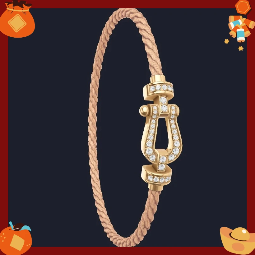 

LZJV New 925 Silver Stainless Steel Rope M Zircon Fashion Bracelet Female Daily Wear Party Party Gifts Luxurious Couple Jewelry