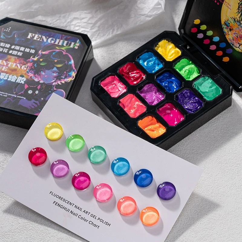 

Dopamine Pat Painting Gel Nail Polish Easy Gradient Painting Gel for DIY French Nail Manicure Solid UV Varnishes Paint Art Gel