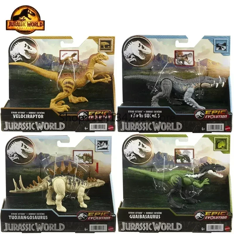 

Mattel Jurassic World Dinosaur Epic Evlolution Аниме Фигурка Kaprosuchus Velociraptor Tuojiangosaurus Guaibasaurus Подарок