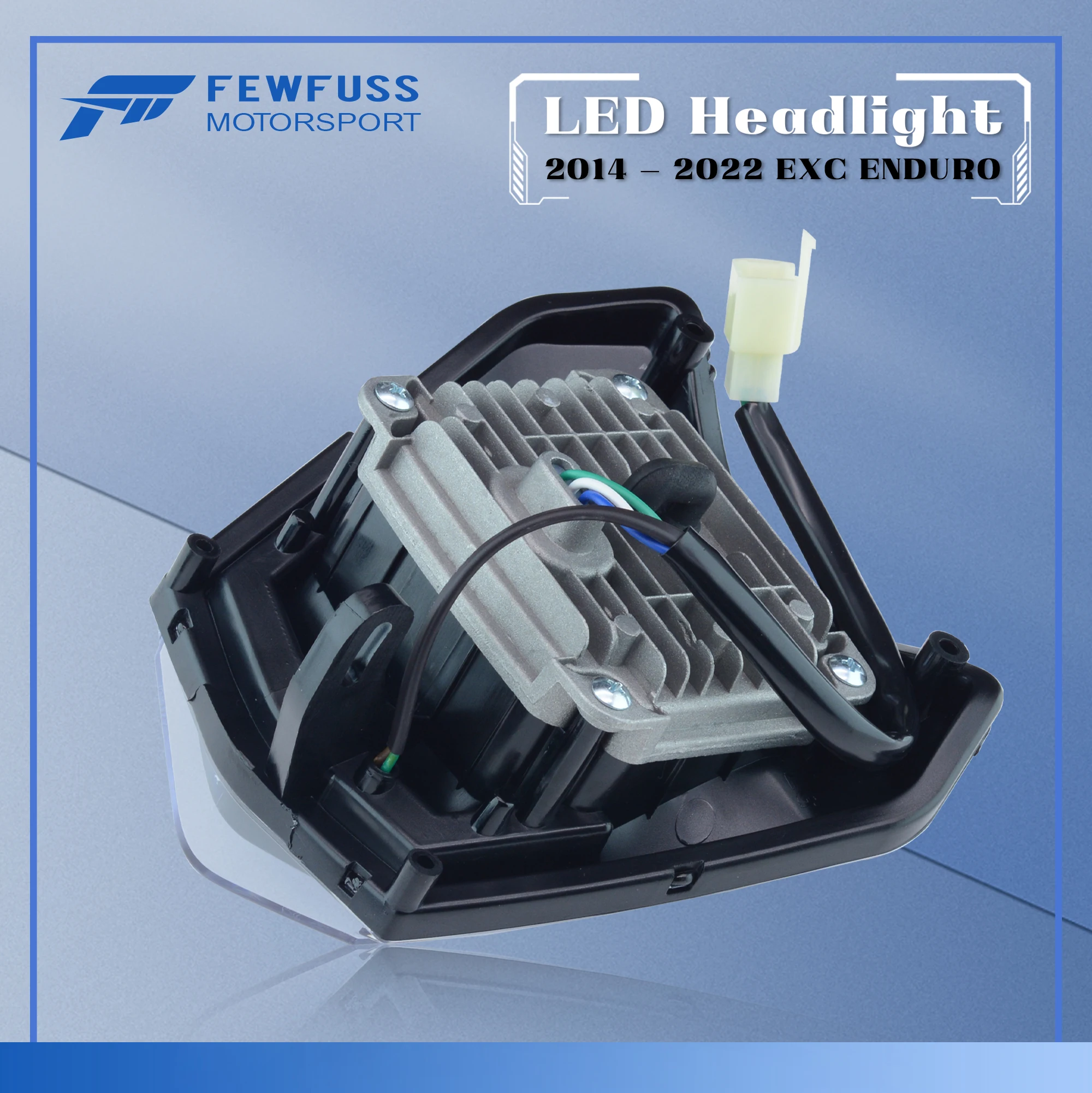 FEWFUSS รถจักรยานยนต์ไฟหน้าไฟหน้า Supermoto Fairing สำหรับ KTM EXC SXF MX Dirt Bike Enduro