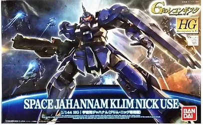 Original Bandai Gundam Reconguista in G 1/144HG Jahannam Typ Space (Klim Nick) Anime Action Figure Montage Modell Festival Geschenk