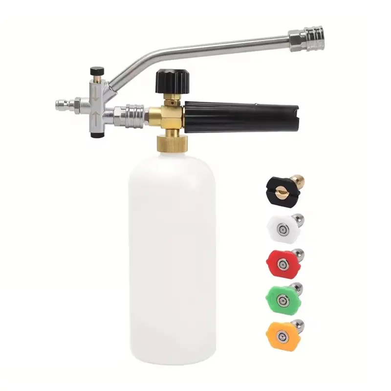 set-cannone-schiumogeno-aef3-con-kit-adattatore-doppio-a-connessione-rapida-da-1-4-di-pollice-e-5-ugelli-per-kit-di-pulizia-esterna
