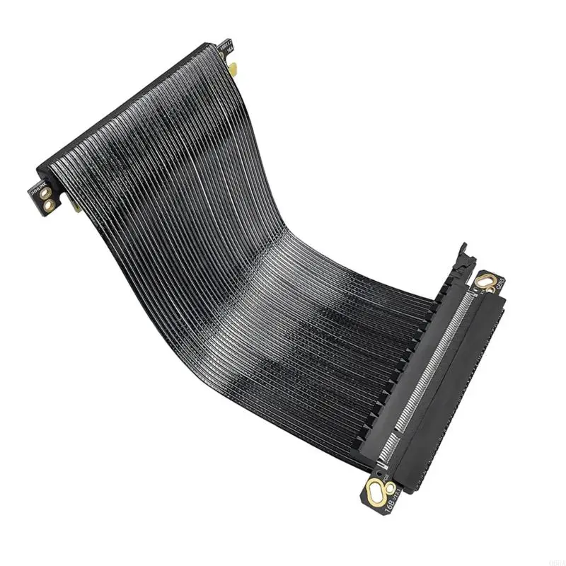 اثنان عكسي pciexpress 5.0 x16 كابل رقيقة 0.9 ملم التصميم المسطح ITXS التحسين 5 سم طول