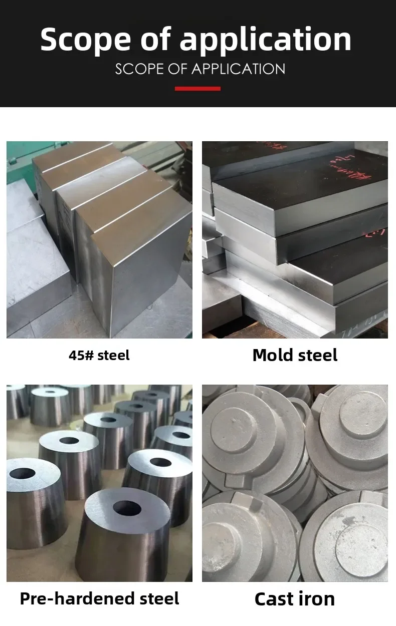 AZZKOR HRC55 2-Schneiden Vollhartmetall-Kugelkopffräser CNC-Beschichteter Verlängerter Gerader Schaft Wolframstahl-Fräser – Detail 9