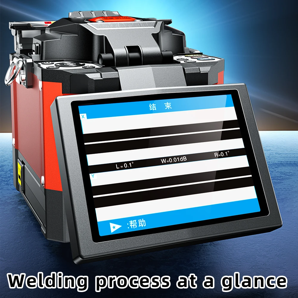 SAIVXIAN A-80S  Fusion splicer Machine 6S splicing machine with VFL Optic power meter tool kits Multilingual