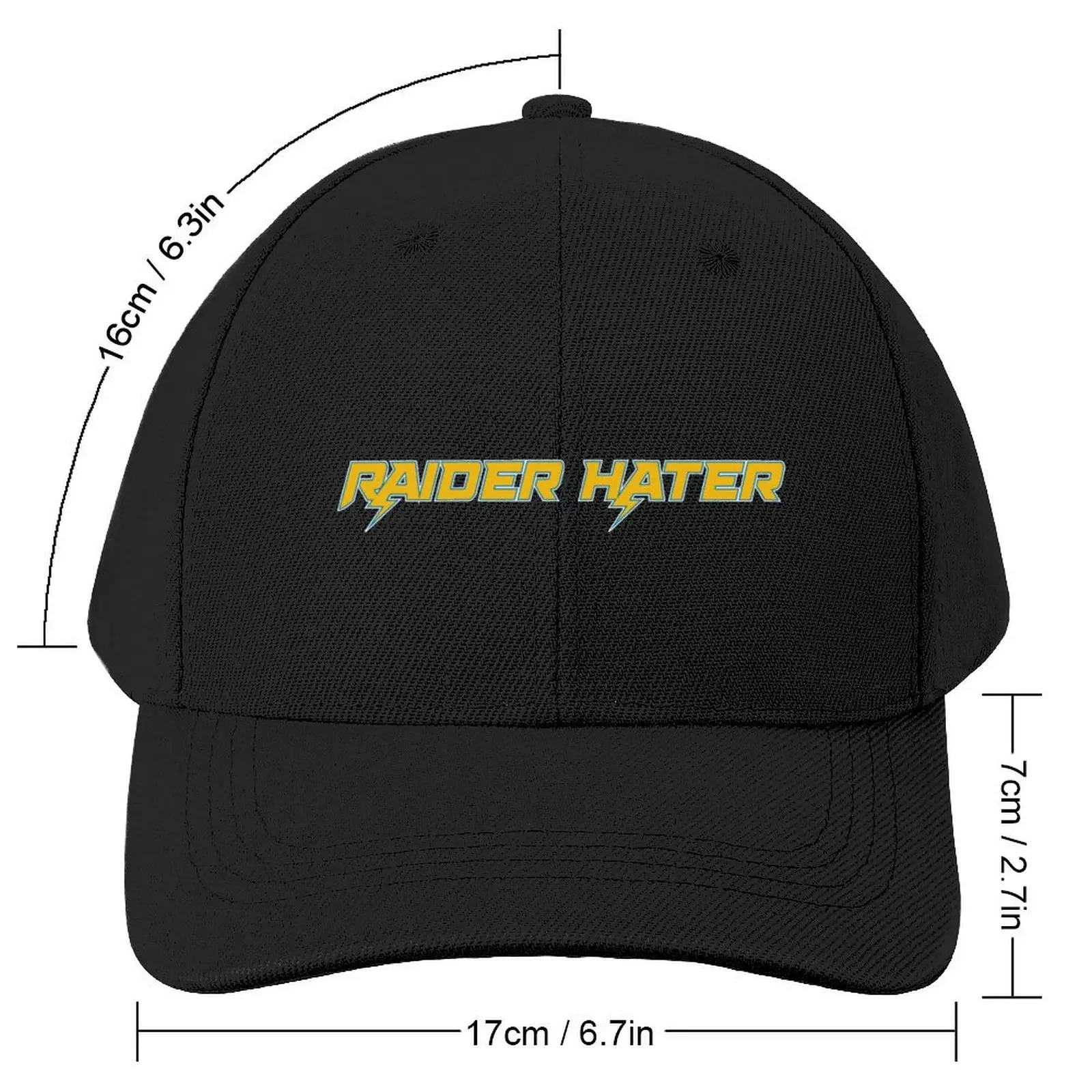 Raider Hater Baseball Cap black Kids Hat Fishing cap Designer Man Women's