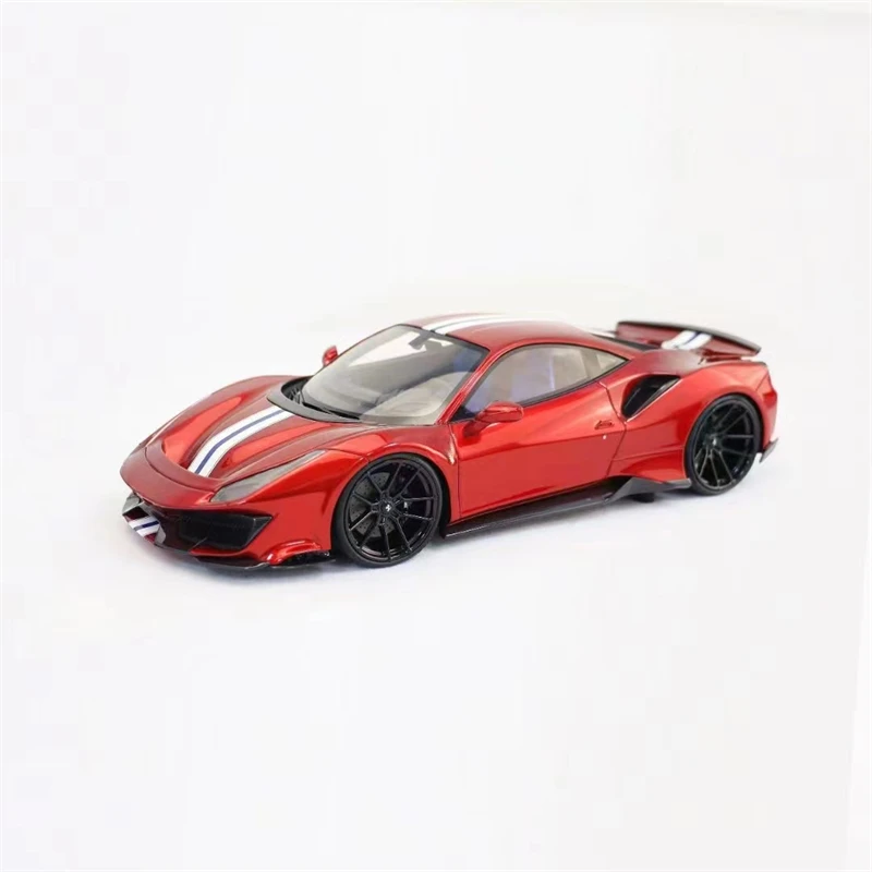 DCM 1:64 Novitec 488 Pista Red Purple limited999 Model car