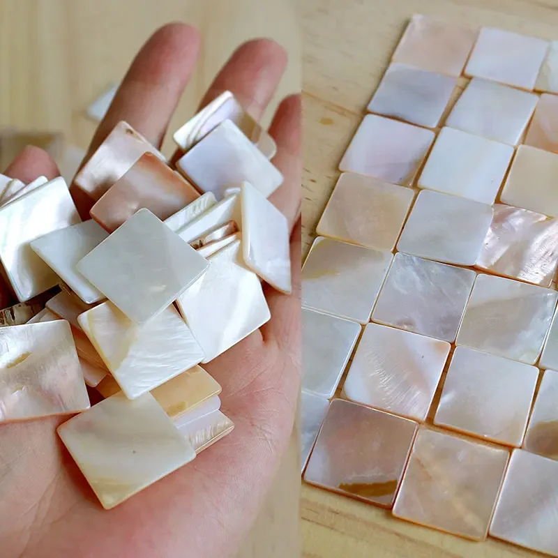 1kg Mother of Pearl Mosaic Tiles Natural Shell Tiles Square Mosaic Pieces for Home Decoration Crafts arte wholesale mop