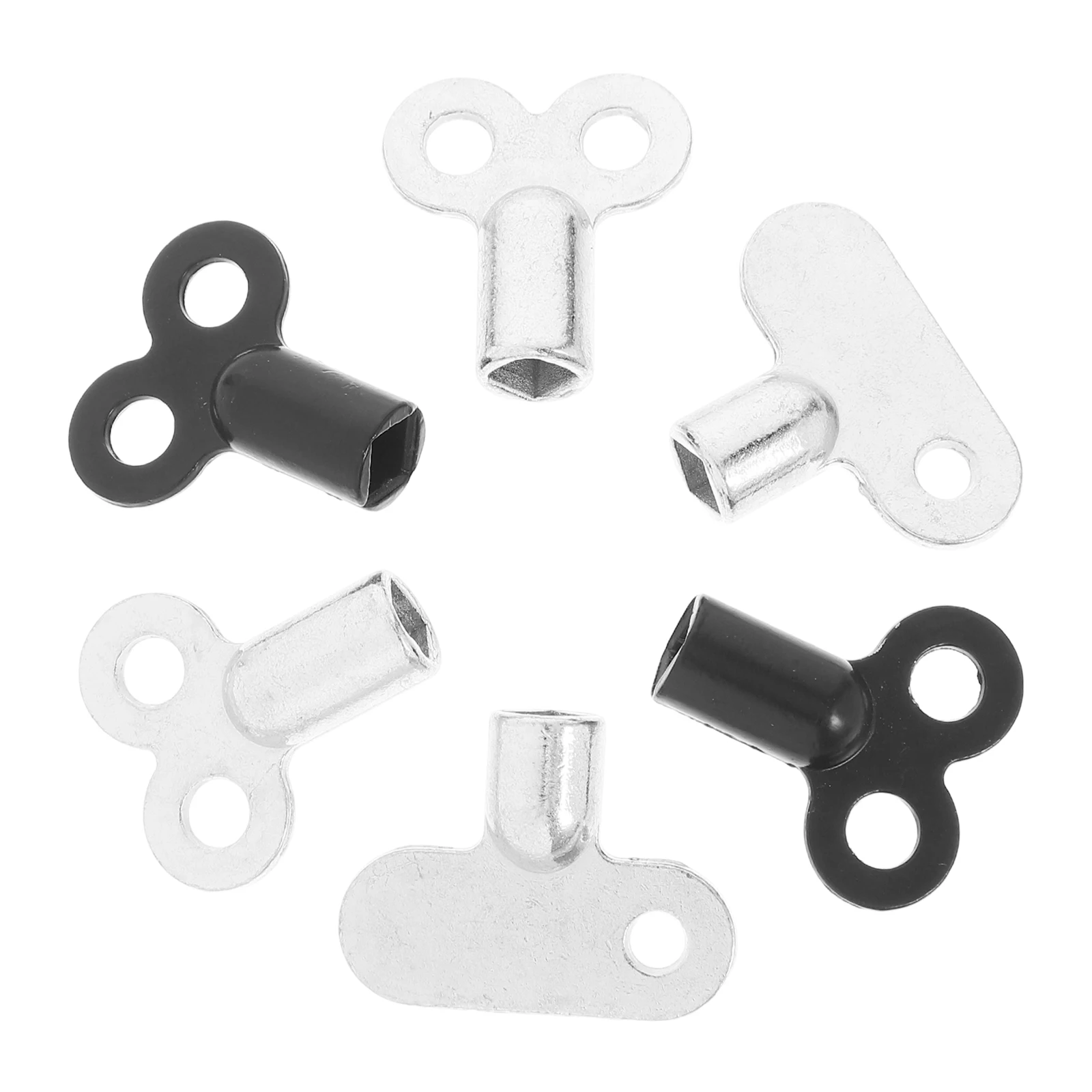 

6pcs Universal Radiator Key Set For Bleeding Radiators Faucets Water Heaters Hvac Tools Valve Adjusting Zinc Alloy Heating