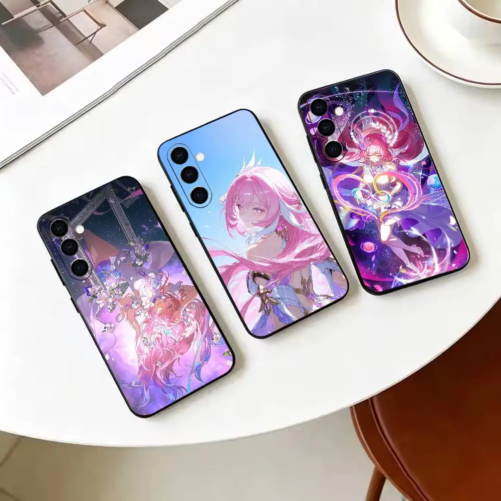 Honkai Star Rail Cyrene-e  Black Soft Silicone Phone Case for Samsung Galaxy A73, A42, A72, A70, A53, A52, A51