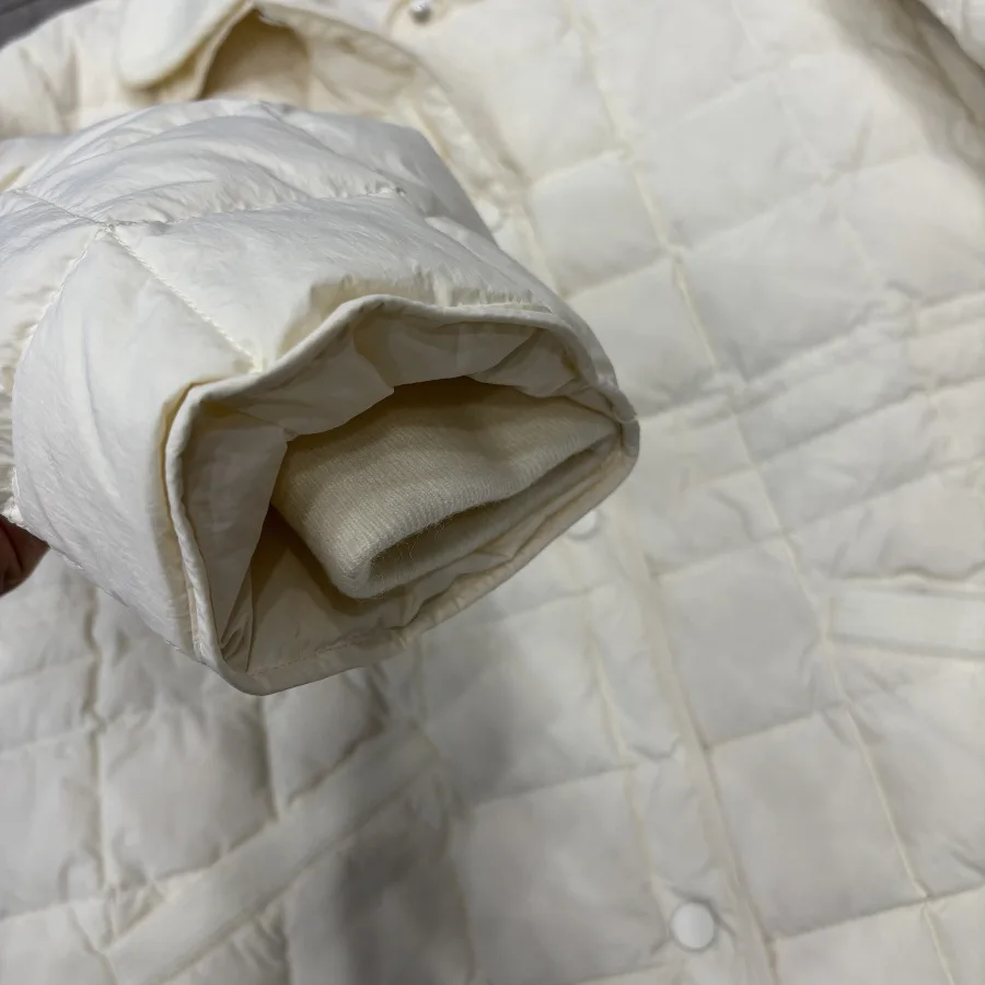 90 doudoune en duvet de canard blanc pour femme, Parka chaude à revers mi-long, légère, à la mode, nouvelle collection automne hiver
