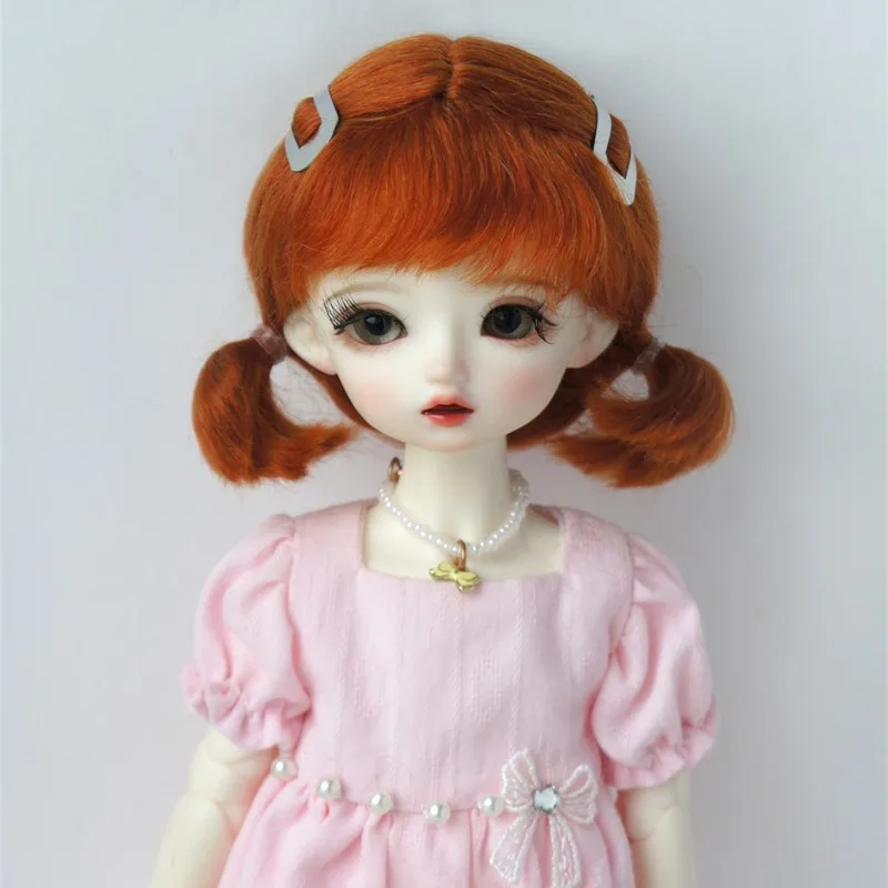 

JD711 Low Twin tail Mohair BJD Wig 1/12 1/8 1/6 1/4 1/3 OB11 YOSD MSD SD DOD Full Sizes Doll Accessories