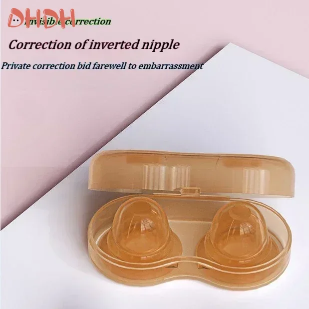 2pcs Silicone Nipple Sucking Corrector Pregnant Women Flat Retraction Puller Breast Shaper Postpartum Chest Physical Corrector