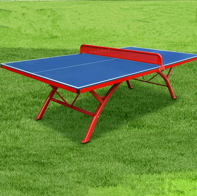 Outdoor standard table tennis table with steel surface panel