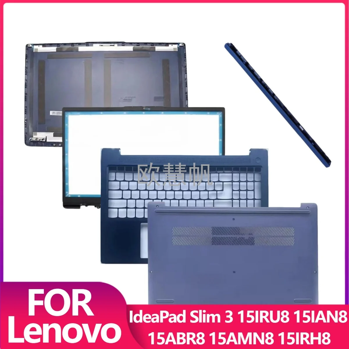 T New For IdeaPad Slim 3 15IRU8 15IAN8 15ABR8 15AMN8 15IRH815IAH8 LCD Back Cover Front Bezel Palmrest Upper Cover Bottom Case