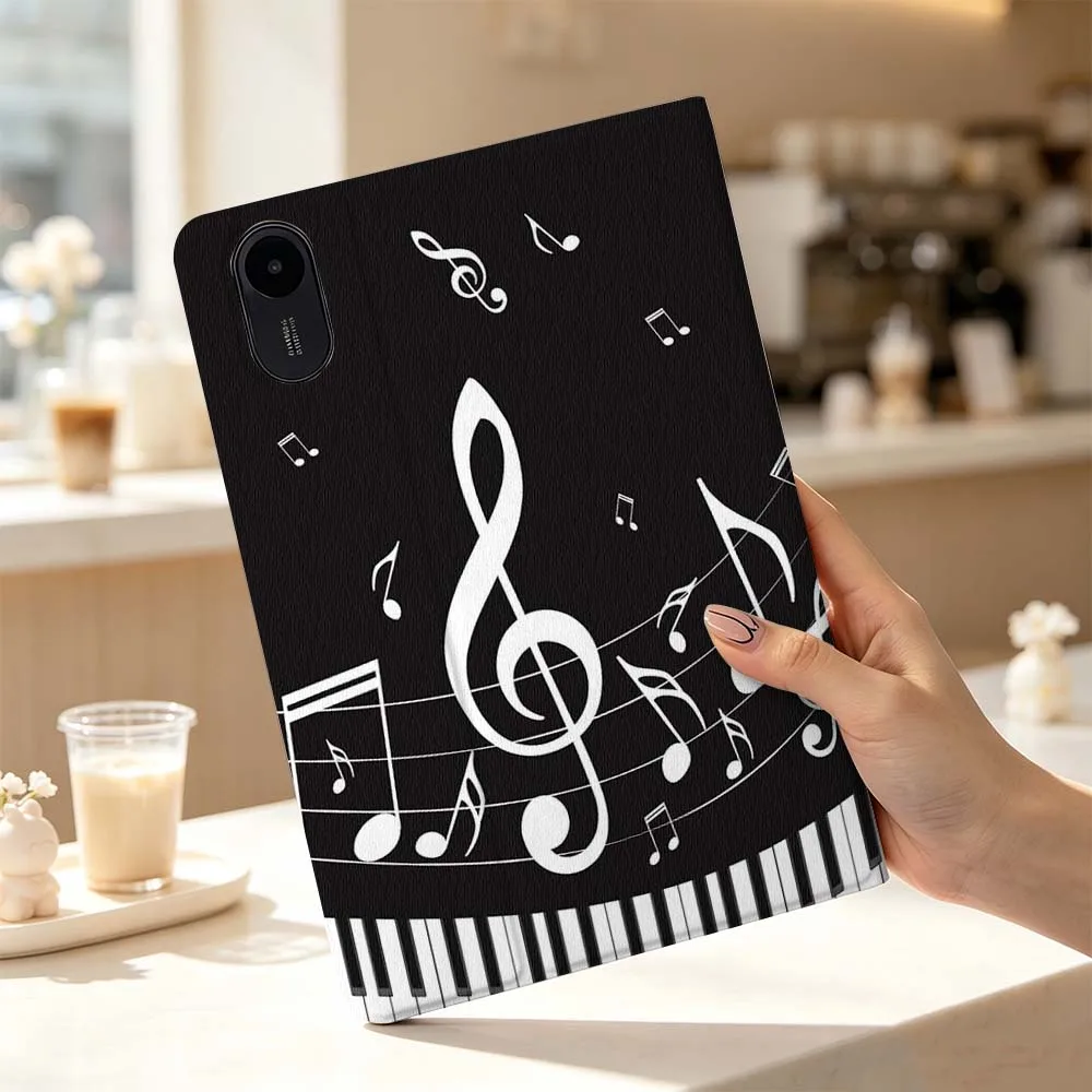 Music Note Piano For Xiaomi Poco Redmi Pad 8 2 4 5 6 6S 7 7S SE Pro Max 14 11 8.7 11.2 12.5 Inch Tablet Case Fashion