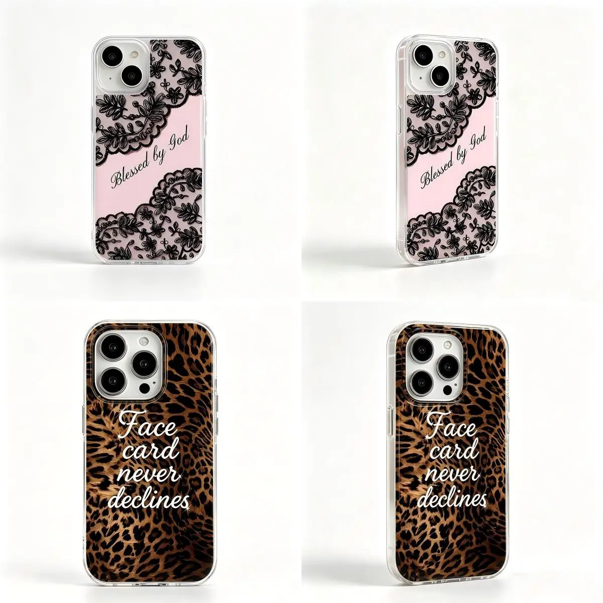 HOT Phone Case For Samsung Galaxy A27 A37 A57 A16 A07 A17 A36 A26 A56 A55 A35 A54 A24 A14 A06 A05 4G 5G Lace Leopard Print Art