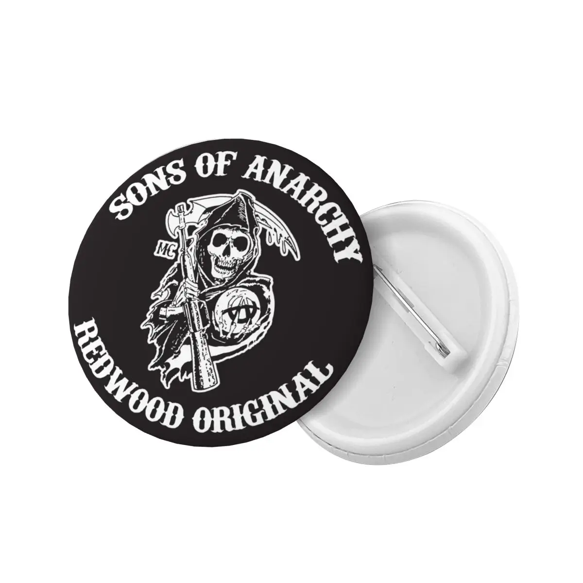 Sons Of Anarchys Horror Tv Movie Round Button Pin for Hats Customizable Pinback Badges Brooches