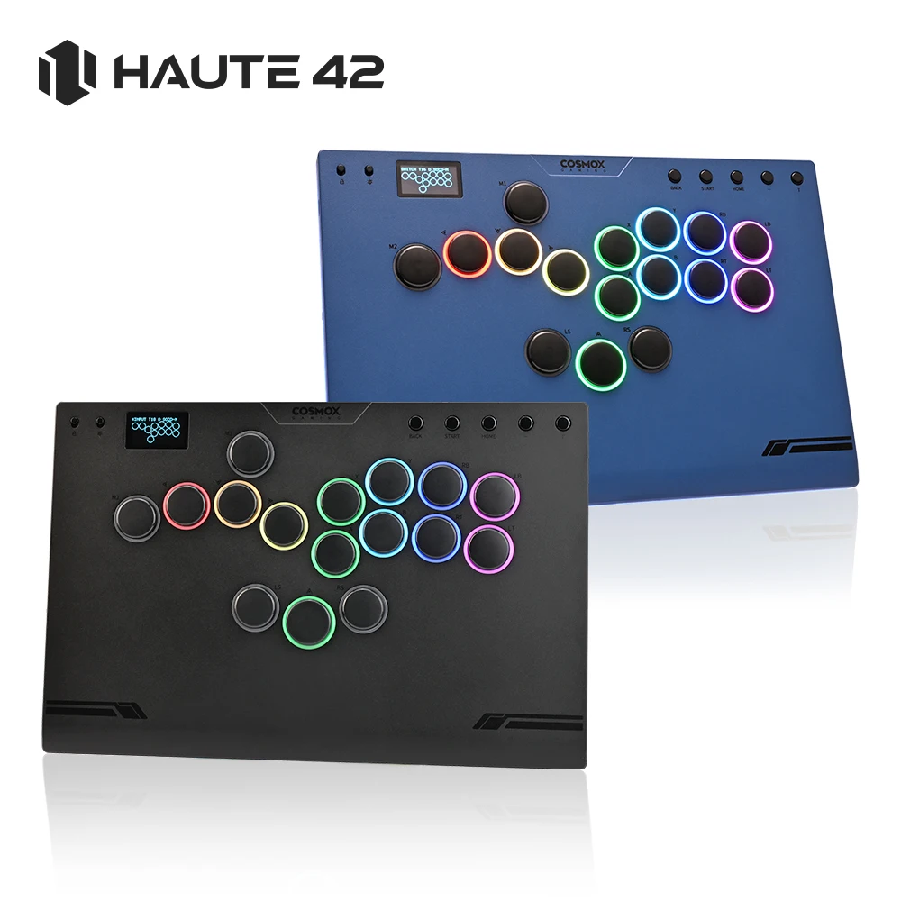 Haute42 M-Ultra Gen 2 알루미늄 합금 레버리스 아케이드 스틱 히트박스 컨트롤러 PC/PS4/PS5 아케이드 레버리스 컨트롤러