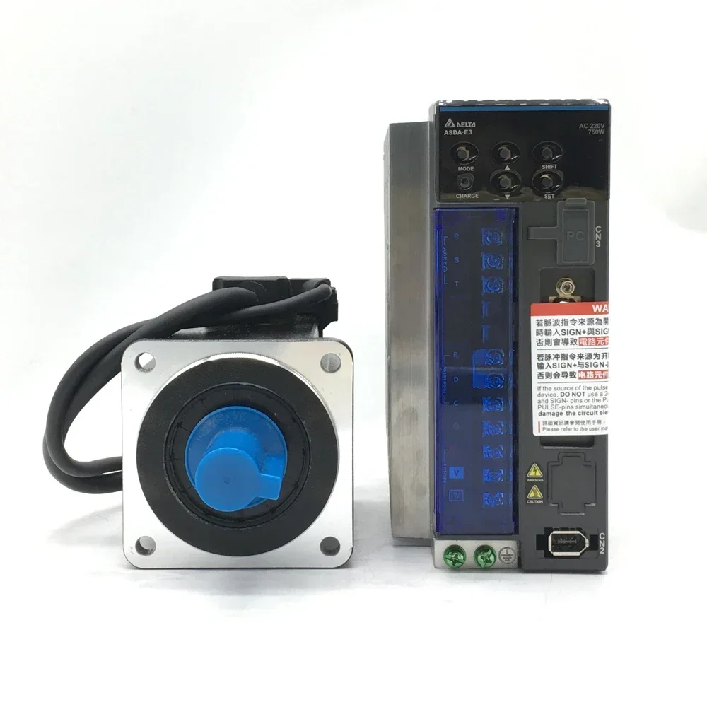 400W 750W 1KW 40 60 80 130 180mm Flange 22bit Replace B2 B3 A2 Pulse Input EtherCAT Delta E3 Series 220V AC Servo Motor Kit