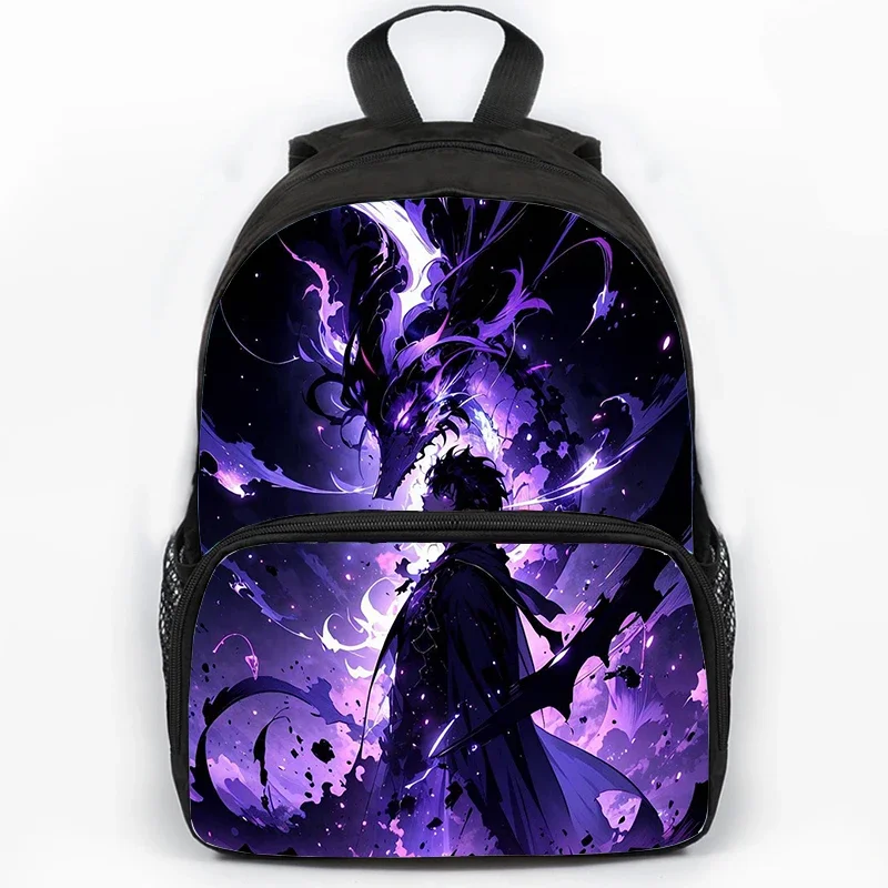 Anime Solo Leveling Child Backpack Sung Jin Woo Large Capacity School Backpack Students Boys Waterproof School Bags Best Gifts