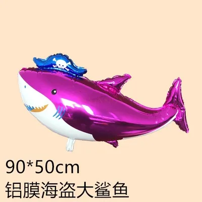 

New aluminum film pirate shark whale floating space balloon toy