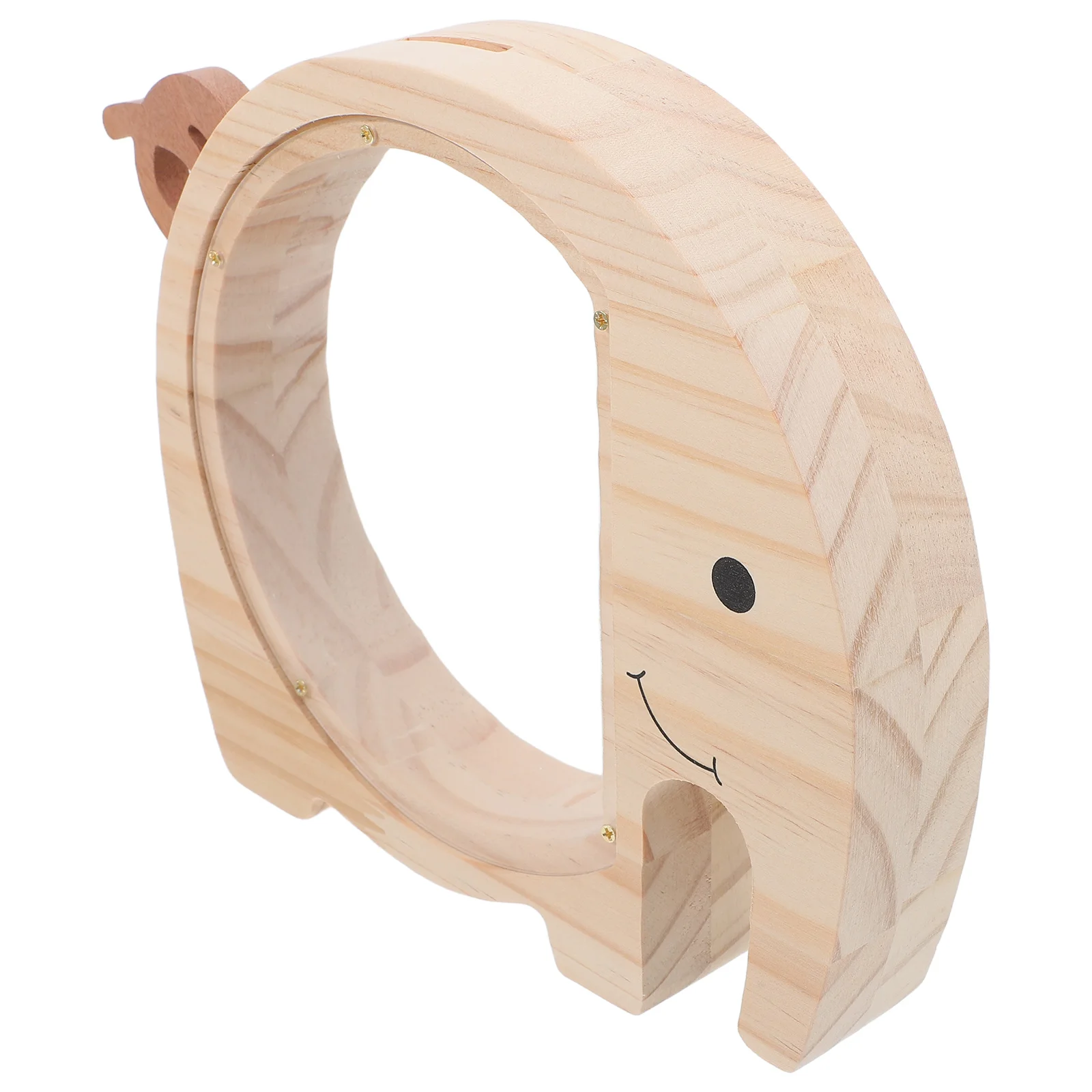 

Wooden Elephant Money Saving Box Kids Clear Coin Bank Creative Savings Jar Children Room Decor Kids Money Box for Cash