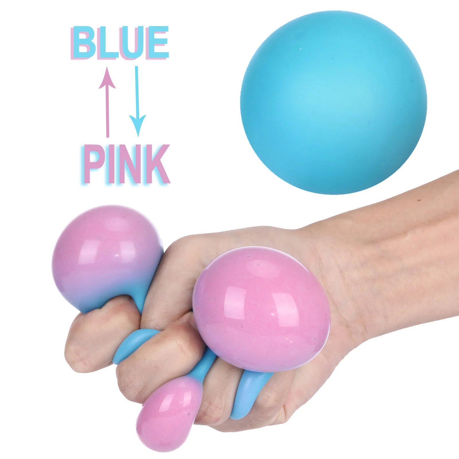 Colorful Vent Ball Press Decompression Toy Relieve Anti Stress Balls Hand Squeeze Fidget rainbow ball Kid Adult Relax Toy