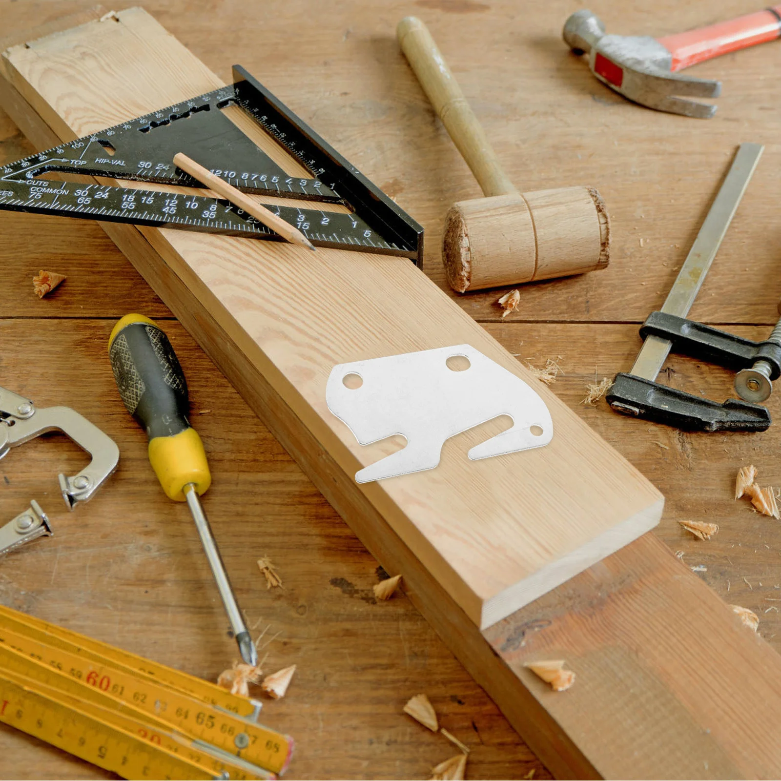 

2pcs Heavy Duty Wood Bed Rail Bracket Hook Frame Connector Plate for DIY Furniture Headboard Support Assembly Hardware