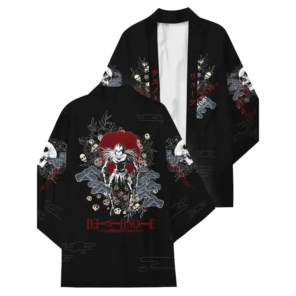 أزياء 3D الطباعة انمي ياباني كيمونو تأثيري الرجال النساء الصيف عارضة بارد الشارع قمم