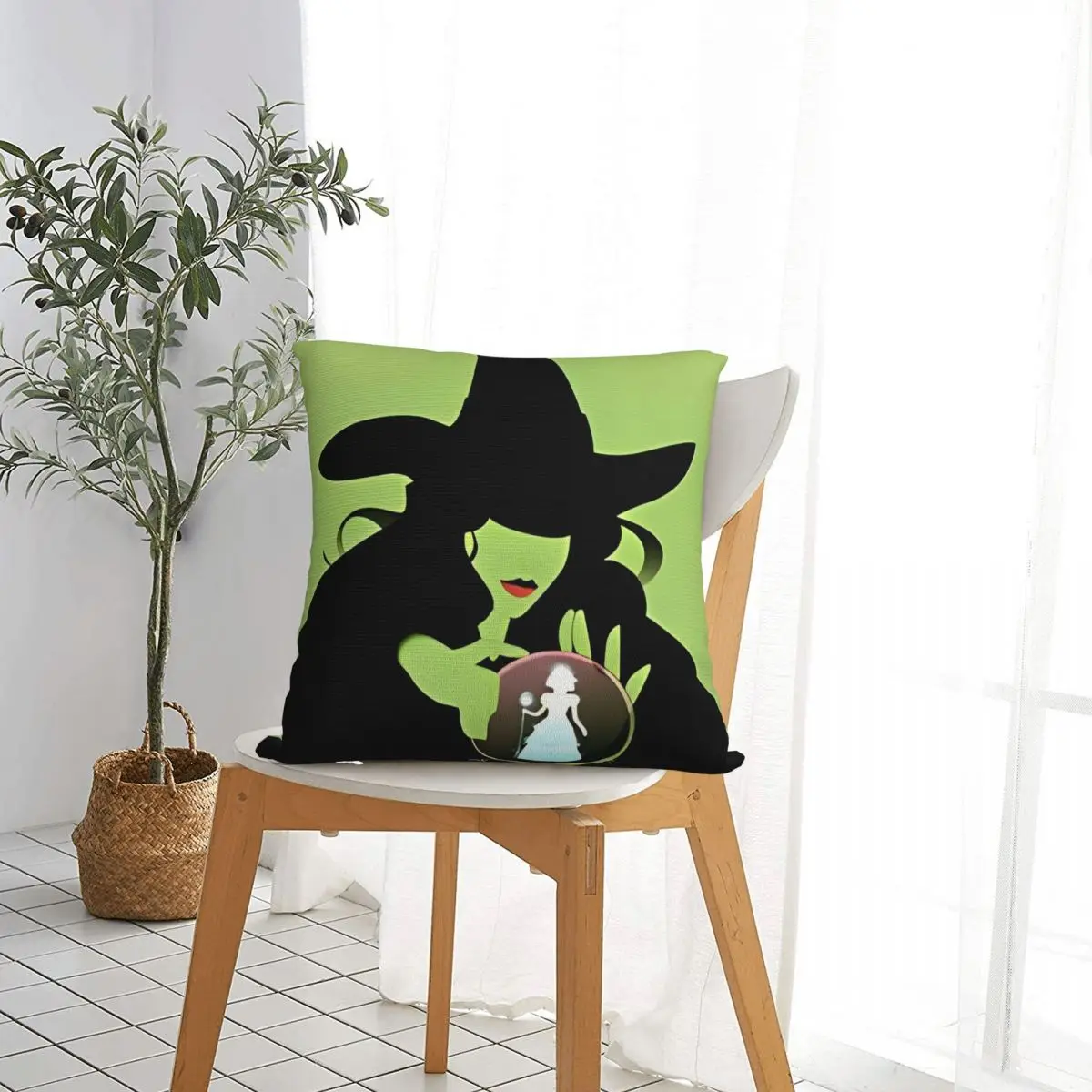 Epic Musical Fantasy Film W-Wicked Pillow Cases Cushion Covers Funny Zippered Decorative Pillowcase for Home 18