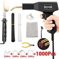 Máquina de soldadura de pistola soldadora de plástico con soldador para reparación de grapas de PVC/plástico, herramientas de reparación de parachoques de coche