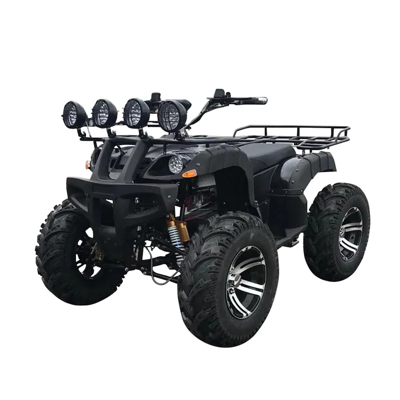 ATV 110 Customized All-terrain Four-wheel Beach Buggy Double Four-wheeler Adult Motor 125cc Automatic 12V 5AH Farm ATV