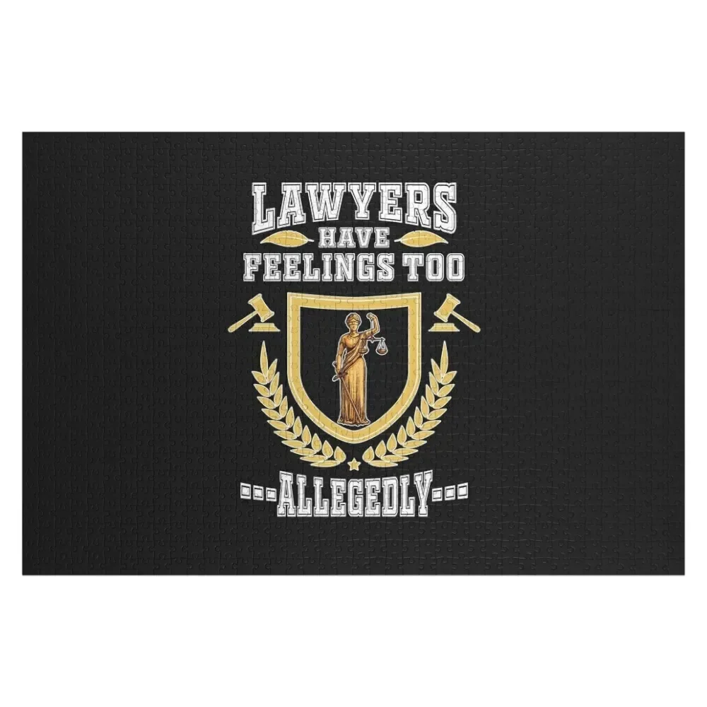 

Lawyers Have Feelings Too Allegedly Tshirt Jigsaw Puzzle Personalized Gift Scale Motors Personalised Puzzle