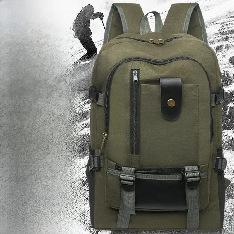 

Durable Large Capacity Men's Backpack American Trend Travel Computer Bag High School Student Bookbag Blue Valley Brand