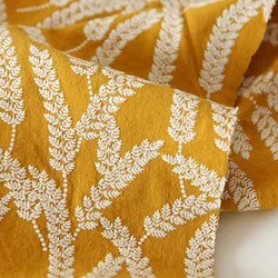 Heavy Industry Embroidery Fabric Cotton Hemp Thickened Fabric Handmade DIY Throw Pillow Table Cloth Sofa Home Decoration Fabric