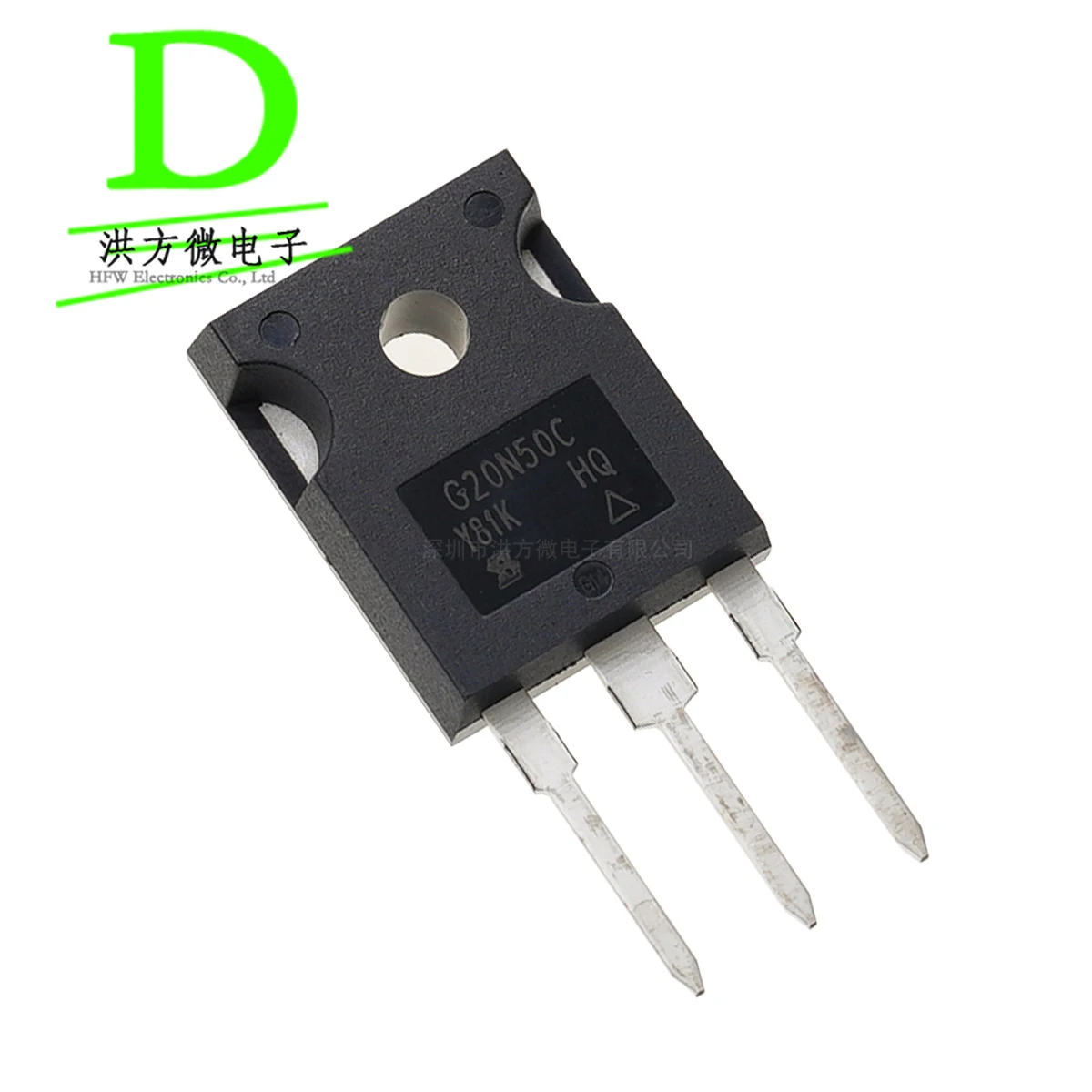 오리지널 MOSFET N-CHANNEL, 500V 20A, TO247AC SIHG20N50C-E3, 신제품