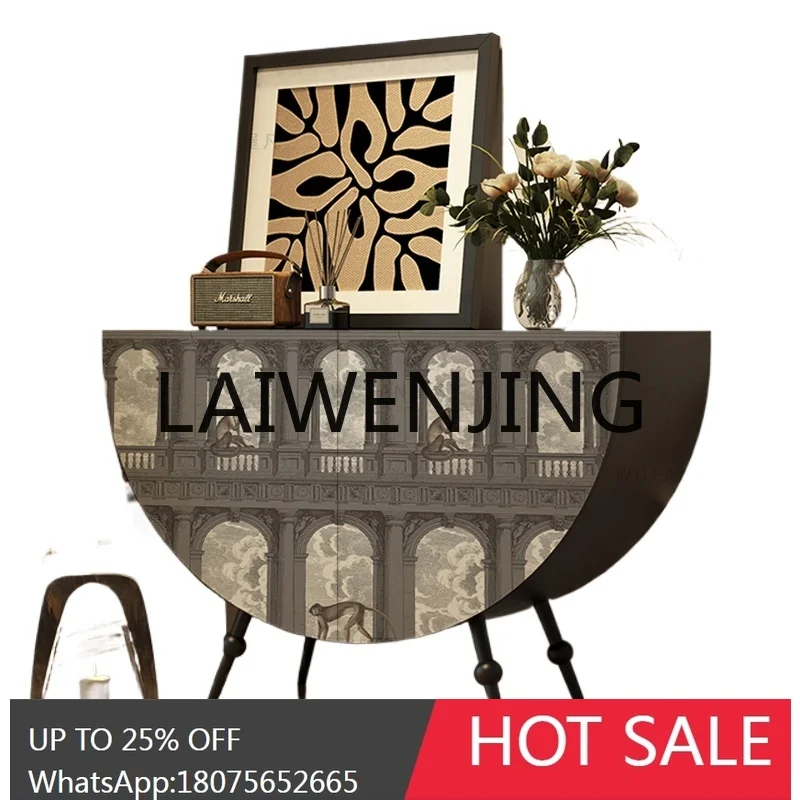 

RWJ Home Curio Living Room Sofa Side Integrated Tea Cabinet Aisle Storage Cabinet