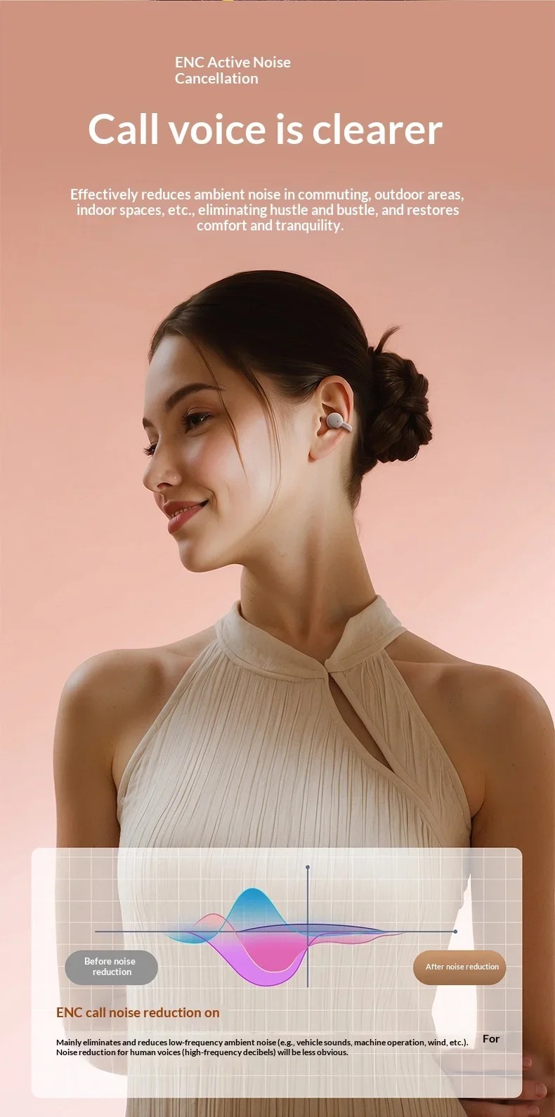 Kabellose Bluetooth Clip-Ohrhörer – Sport- Und Gaming-Kopfhörer Mit Geräuschunterdrückung, Hd-Mikrofon Und Stereo-Sound S44413455Df7440Ba91C58F6C44995504S