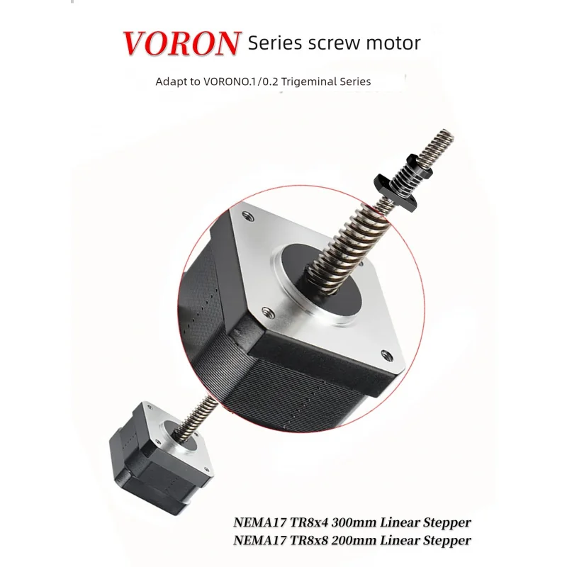 

For Voron Screw Motor Nema17 TR8 × 8 200mm/Tr8x4 300mm Linear Stepper