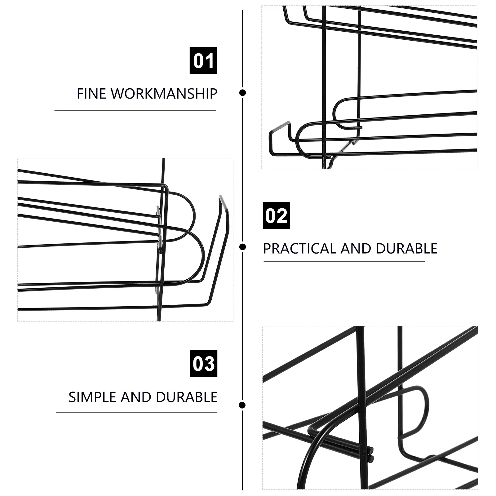 

1Pcs Beer Storage Rack Refrigerator Organizer Double Layer Black Beverage Holder Kitchen Storage Shelf Sliding Can Holder