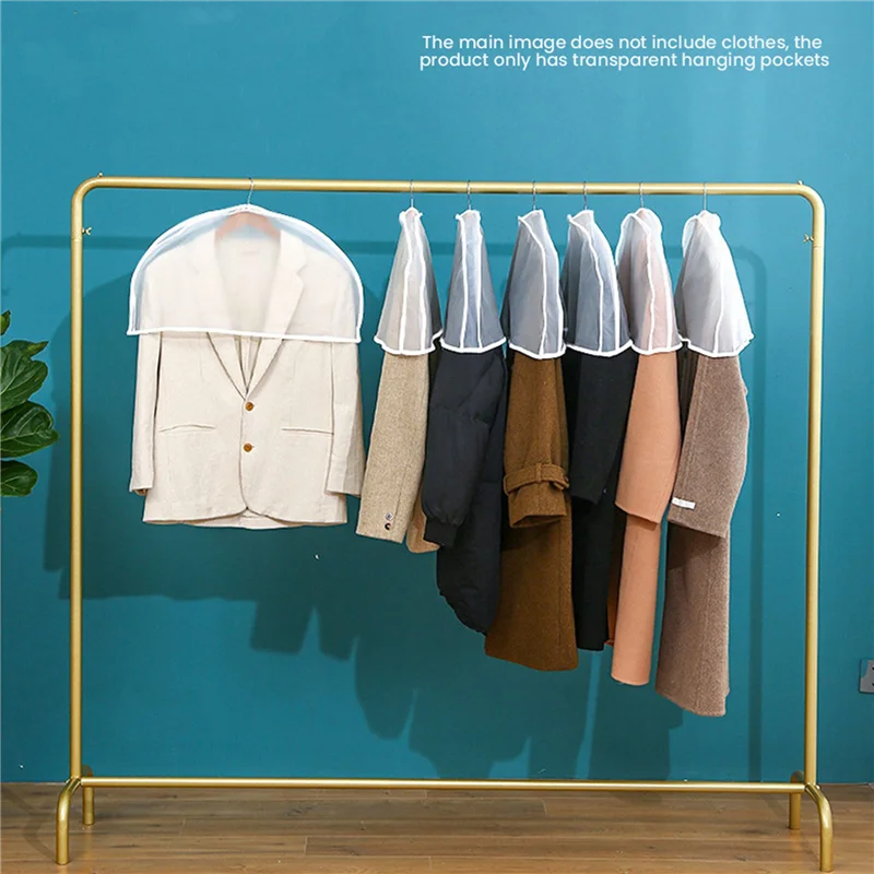 

AA81-20X одежда пылезащитный чехол для дома PEVA прозрачный подвесной карманный чехол пылезащитный рукав одежда пылезащитный чехол на половину тела