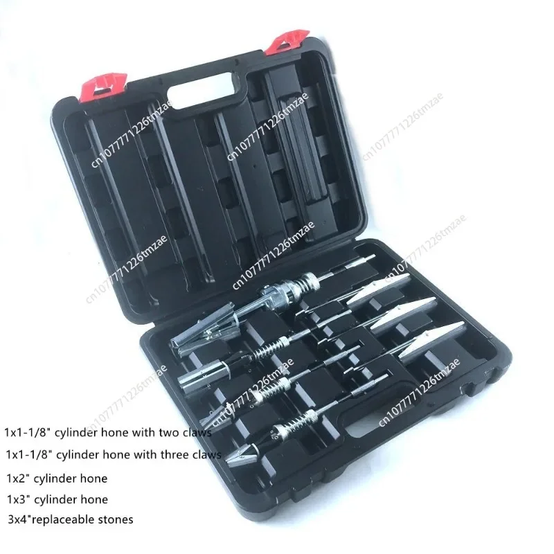 7-Piece plastic box set，auto maintenance tools, three-jaw cylinder, grinder, friction device, matching grindstone