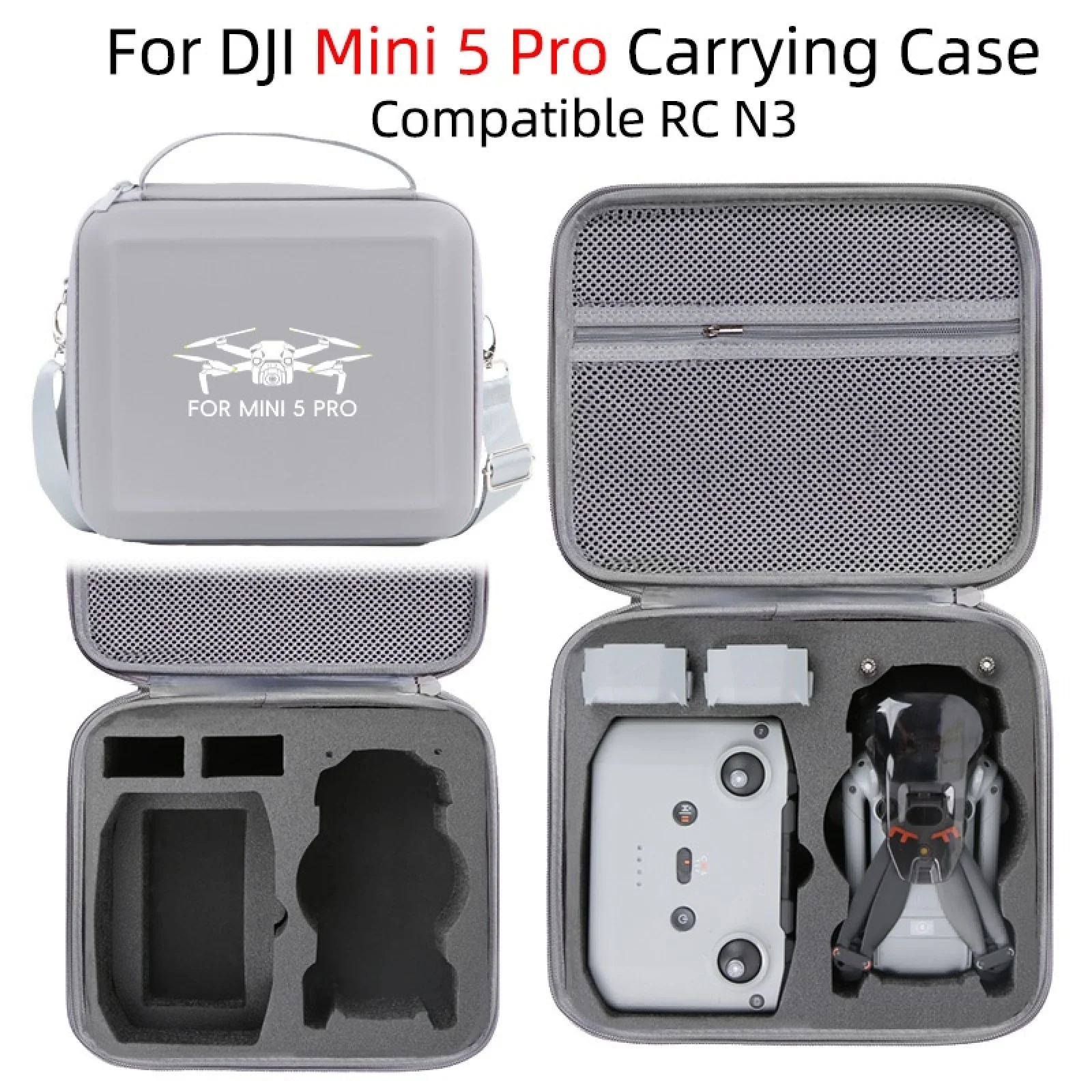 Suitable for DJI MINI 5 PRO storage bag RC N3 bag with shoulder straps
