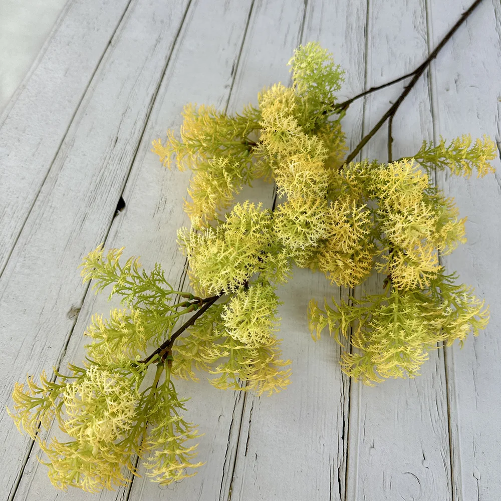 5 Stück Künstliche Blumen, Kieferngras, Plastikpflanzen, Garten-Hochzeits-Hintergrunddekoration, Künstliche Nebelblumen, Heimdekoration, Party-Blumen – Detail 10