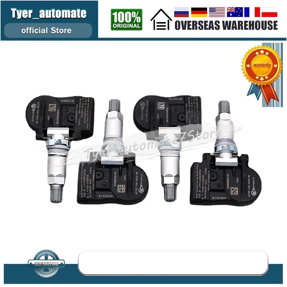 مستشعر تساوي ضغط الإطارات 315 ميجا هرتز 42753-TX6-A81 42753-TP6-A82 مستشعر مراقبة ضغط الإطارات لـ Acura ILX Honda Accord CrossTour CR-V