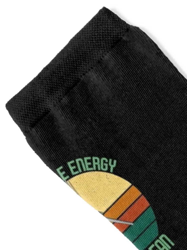 Vintage Earth Day Renewable Energy I'm A Big Fan Gift Socks cotton cycling new in's Socks Female Men's