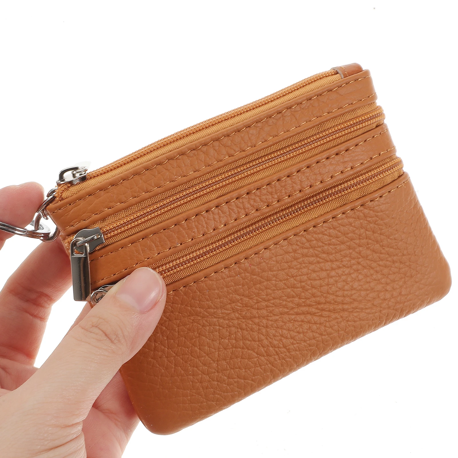 

Cow Small Wallet Coin Purse Women Lightweight Compact Keychain Card Holder Change Organizer Portable for Shopping Party