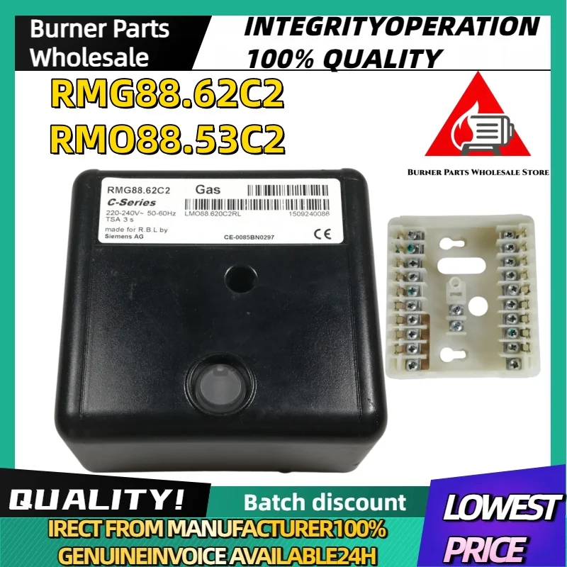 New Original Genuine RMG88.62C2 RMG/M88.62C2 RMO88.53C2 Burner Program Controller Industrial Combustion Heating Replacement Spar