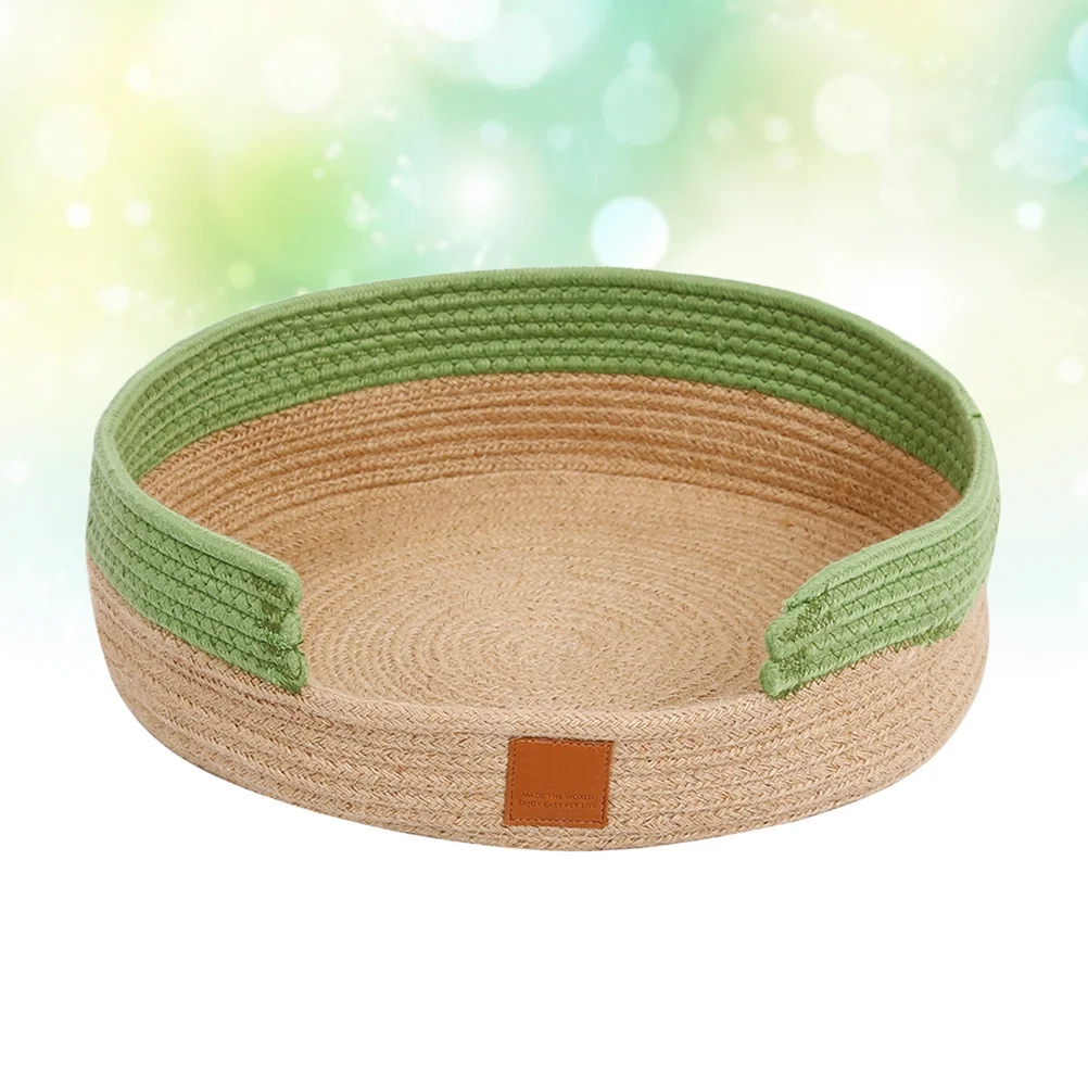 

Cat Scratching Bed Knitting Cotton Brown Soft Comfortable Pet Sleeping Mat For Cats Dogs Pet Cushion